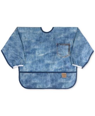 Bumkins - Denim Print Sleeved Bib