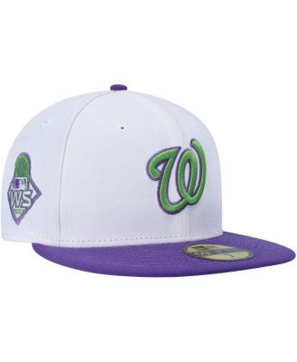 New Era - Men's White Washington Nationals Side Patch 59FIFTY Fitted Hat