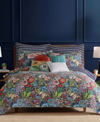 Levtex - Night Garden Reversible 3-Pc. Quilt Sets