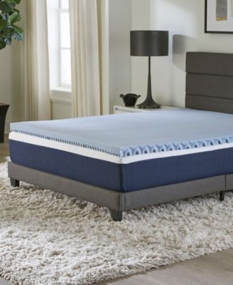 2" Convoluted Tranquility Foam Mattress Topper, Full image