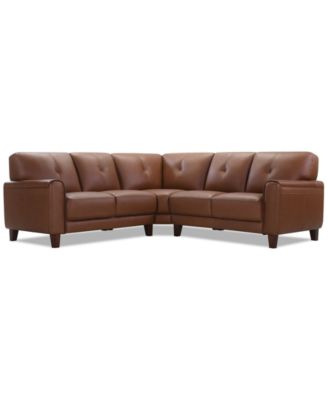 Furniture - Ashlinn 3-Pc. Leather L Sectional