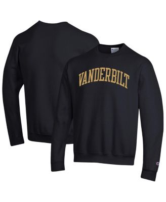 Champion - Men's Black Vanderbilt Commodores Basic Arch Fleece Pullover Sweatshirt