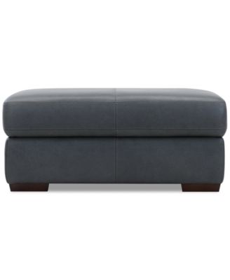 Macy's - Ashlinn 43" Leather Storage Bench Ottoman