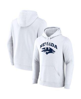 Fanatics - Men's White Nevada Wolf Pack Primary Logo Pullover Hoodie