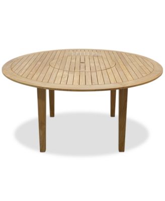 Macy's - Bristol 59" Round Dining Table with Lazy Susan
