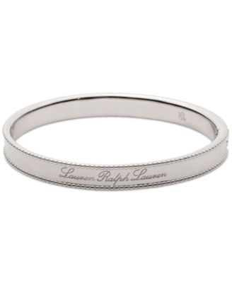 Lauren Ralph Lauren - Sterling Silver Logo Script Bangle Bracelet