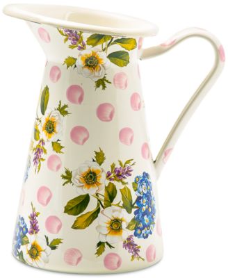 MacKenzie-Childs - Wildflowers Pink Medium Practical Pitcher
