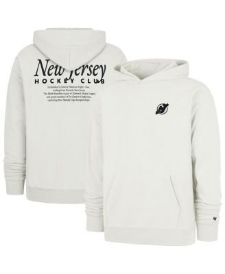 '47 Brand - Men's Natural New Jersey Devils Foundation Pullover Hoodie