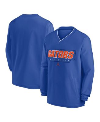 Jordan - Men's Royal Florida Gators 2024 Sideline Pullover Windshirt