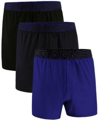 Under Armour - Men's 3-Pk. Solid Performance Tech Mesh 6" Boxers