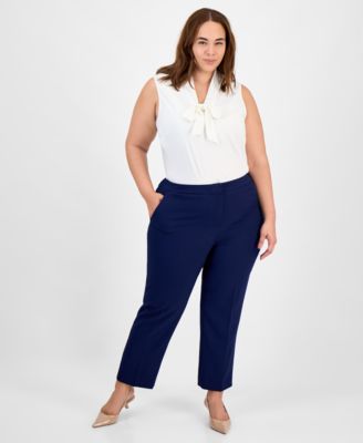 Plus Size Straight-Leg Pants image