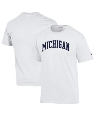Champion - Men's White Michigan Wolverines Basic Arch T-Shirt