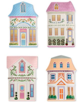 Village 2nd Edition House Accent Plates, Set of 4 image