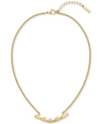 Lacoste - Crocodile Statement Necklace, 16" + 2" extender