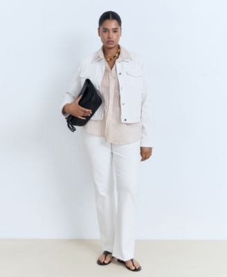 MANGO - Women's Pockets Denim Jacket