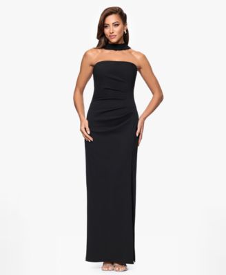 XSCAPE - Women's Strapless Long Dress
