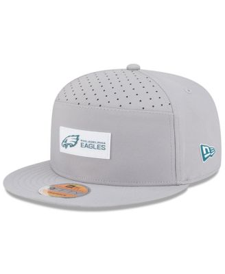 New Era - Men's Gray Philadelphia Eagles 2025 Sideline Split Panel 9FIFTY Snapback Hat