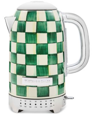 MacKenzie-Childs - Emerald Check Electric Kettle