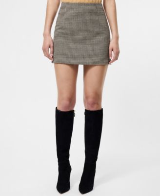 French Connection - Women's Houndstooth Mini Skirt