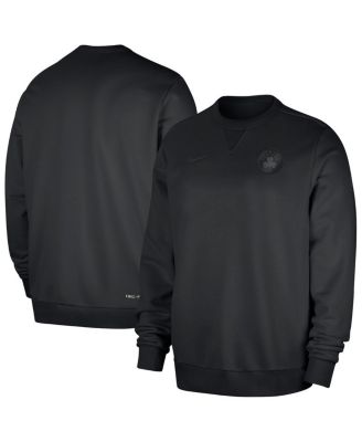Nike - Men's Black Boston Celtics Authentic Standard Issue Travel Performance Pullover Sweatshirt