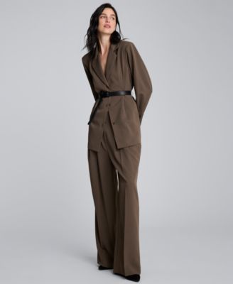 Kenneth Cole - Women's Three-Button Belted Soft Blazer