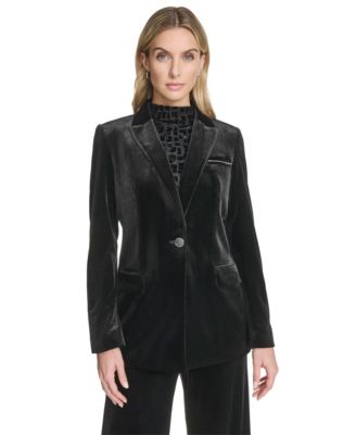 Calvin Klein - Petite One-Button Jacket