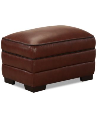 Macy's - Myars Leather Ottoman