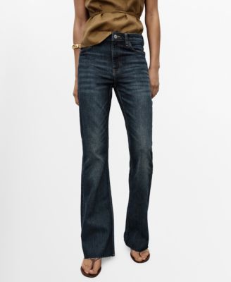 MANGO - Women's Fiona Flared Mid-Rise Jeans