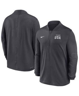 Nike - Men's Anthracite Team USA Dri-FIT Half-Zip Pullover Sweatshirt