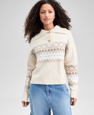 And Now This - Women's Fair Isle Pullover Sweater