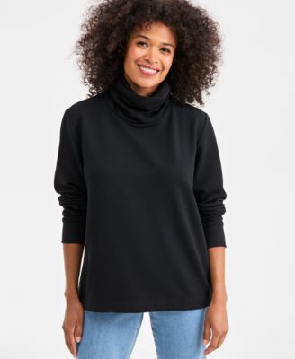 Style & Co - Petite Solid Long-Sleeve Top