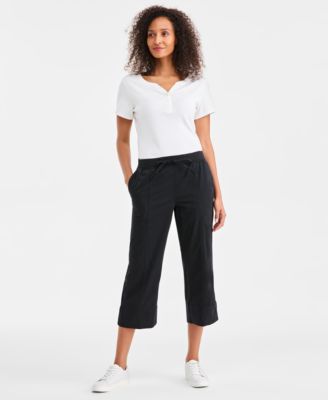 Style & Co - Women's Seamed Drawstring Capri Pants