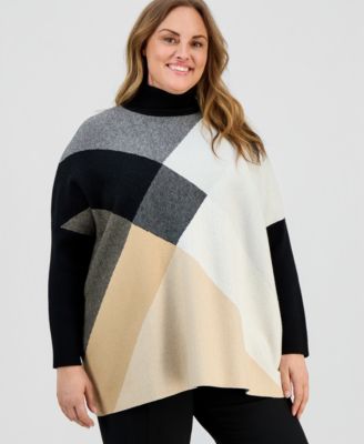 Jones New York - Plus Size Turtleneck Pullover Sweater