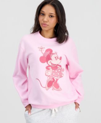 Minnie Mouse - Juniors' Embroidered  Sweatshirt