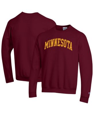 Champion - Men's Maroon Minnesota Golden Gophers Basic Arch Fleece Pullover Sweatshirt