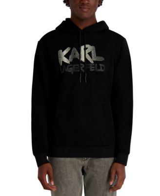 KARL LAGERFELD PARIS - Men's Graffiti Textured Pull-On Sweatshirt