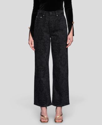 Avec Les Filles - Women's High-Rise Elastic Cinched Jeans