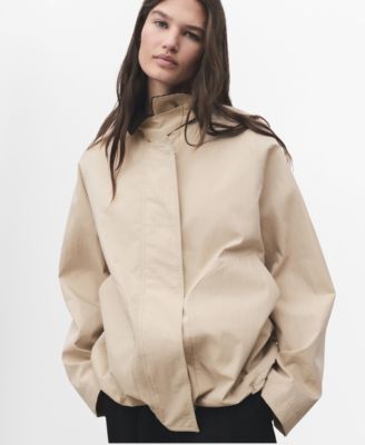 MANGO - Women's Corduroy Collar Cotton Jacket