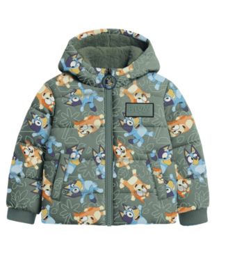 Bluey - Boys 2T-7 Printed Puffer Jacket
