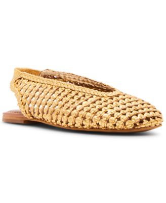 Steve Madden - Women's Rumi Woven Slingback Raffia Flats