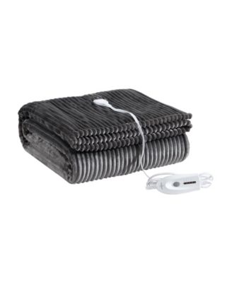 Mountain Valley Ribbed Plush Heated Blanket, Twin image