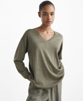 MANGO - Women's Wool Pajama Sweater