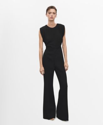 MANGO - Women's Ruched Long Jumpsuit