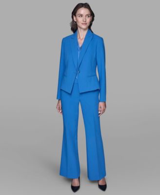 KARL LAGERFELD PARIS - Women's Cropped One Button Jacket