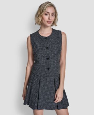 DKNY - Women's Button-Front Vest Top