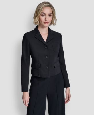 DKNY - Women's Three-Button Notch Collar Jacket