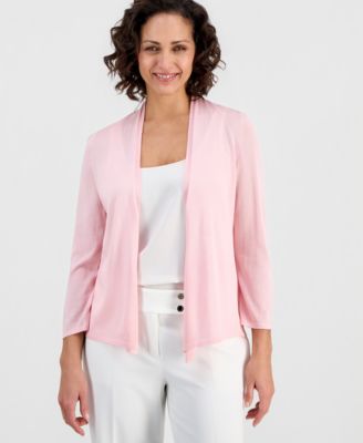 Kasper - Women's Long-Sleeve Open-Front Cardigan