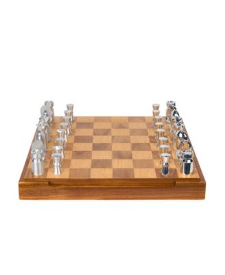 Nambé - Chess and Checkers, 57 Piece Set