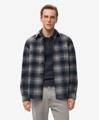 MANGO - Men's Checked Pocket Jacket