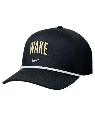 Nike - Men's Black Wake Forest Demon Deacons Rise Adjustable Hat